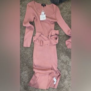 New with tags missguided ribbed midi dress